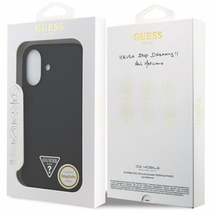 Guess Silikoninen MagSafe Suojakuori GUHMP17SSCTRLMK iPhone 17:lle - Musta