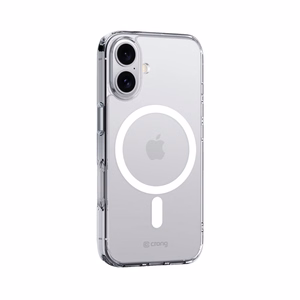 Crong Clear MAG Cover MagSafe suojakuori iPhone 16 Plus -laitteelle, läpinäkyvä