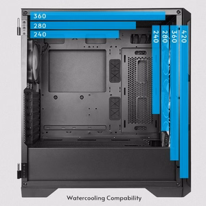 Kotelo CHIEFTEC APEX AIR, MidiTower, ei sisälly, ATX, MicroATX, MiniITX, musta, GA-01B-M-OP