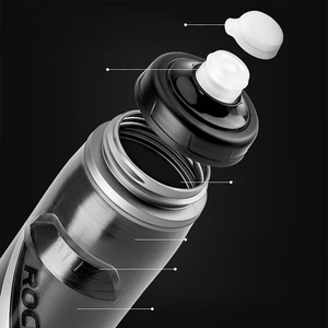 Rockbros 620 ml lämpöjuomapullo pyörälle, BPA-vapaa, liukuvärjätty musta