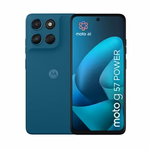 Motorola Moto G57 Power – smartphone, 17.1 cm / 6.72-inch, Dual SIM, Android 16.0, 5G, USB Type-C, 12 GB/256 GB, 7000 mAh, blue