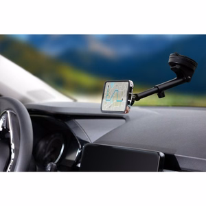 Magneettinen autopuhelinteline MagSafe-yhteensopiva Forcell F-Grip PrecisionX tuulilasi / kojelauta / ilmaventtiili musta