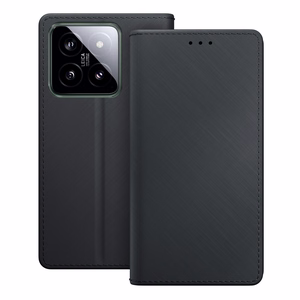 3mk Wallet Case Xiaomi 14 Pro:lle - Musta