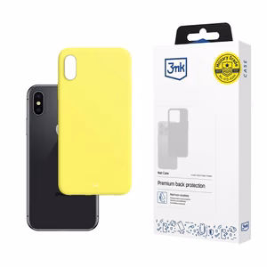 3mk Matt Case suojakuori iPhone X / XS - keltainen