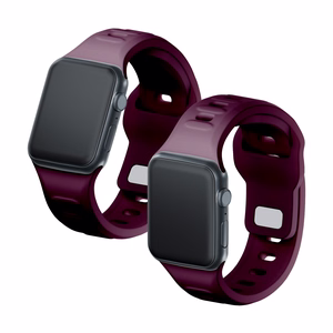 3mk-silikoniranneke Apple Watchille, 38/40/41/42 mm, Mulberry, pieni koko