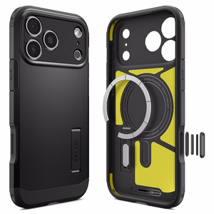Spigen Tough Armor suojakuori mallille iPhone 18 Pro Max / 17 Pro Max – väri: musta