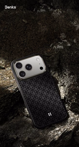 Benks Magnetic Armor Pro Armor Grid Kevlar suojakuori Metal Frame 600D (Y070) iPhone 17 Pro Max:lle musta