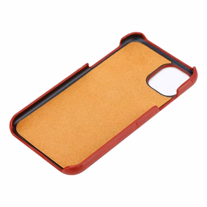 Crong Neat Cover suojakuori laitteelle iPhone 11 Pro, korttitaskuilla, punainen