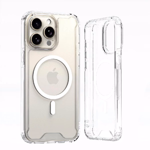 Kirkas kulmasuojakuori MagSafe iPhone 16 Pro:lle - läpinäkyvä