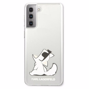 Karl Lagerfeld Choupette Fun Kotelo Samsung Galaxy S21+ - läpinäkyvää