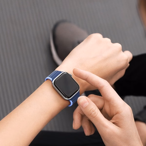 Magneettinen Apple Watch SE, 9, 8, 7, 6, 5, 4, 3, 2, 1 (41, 40, 38 mm) Dux Ducis Hihna (LD Version) - sininen