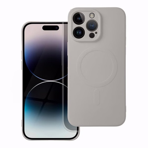 Suojakuori Samsung A57:lle Silicone Mag Cover MagSafe-yhteensopiva titaaninharmaa