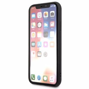 Karl Lagerfeld Saffiano Karl&Choupette Head suojakuori iPhone XS Max:lle - musta