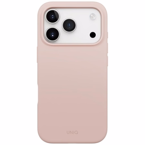 Uniq Lino Magclick Charging Suojakuori iPhone 17 Pro:lle - vaaleanpunainen