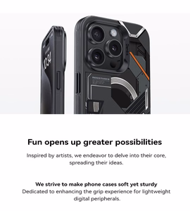 Benks Magnetic Mecha Series Case for Iphone 15 Pro white
