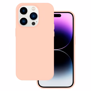 Tel Protect Silicone Premium iPhone 15 Pro:lle vaaleanpunainen