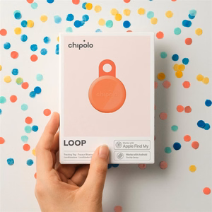 Chipolo LOOP – ladattava Bluetooth-paikannin silikonilenkillä iOS & Android, Coral