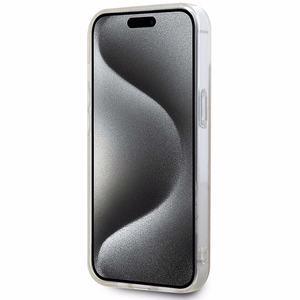 DKNY IML Mono ja Raita MagSafe Suojakuori iPhone 15 Plus / 14 Plus:lle - vaaleanpunainen