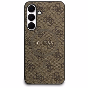 Guess case for Samsung Galaxy S25 FE  HC MAGSAFE PU 4G RING CLASSIC LOGO brown
