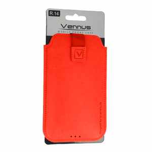 Vennus Deko Suojakuori (Koko 14) iPhone 15:lle/15 Pro:lle/16:lle/16 Pro:lle/Samsung S24:lle/S25:lle punainen