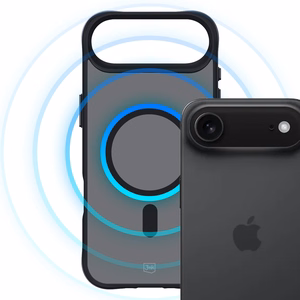 3mk Smoke MagCase iPhone 17 Air:lle - musta puoliläpinäkyvä