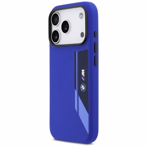 BMW M Silicon Vertical Logo MagSafe Suojakuori iPhone 17 Pro - laivastonsininen