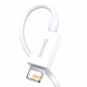 Baseus CALYS-A02 puhelinkaapeli valkoinen 1 m USB A Lightning