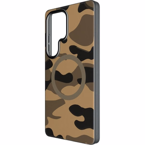 Suojakuori Samsung S25 ULTRA:lle Forcell F-Protect Levels Dual Layer 4D MagSafe-yhteensopiva Military Drop-Test desert camo