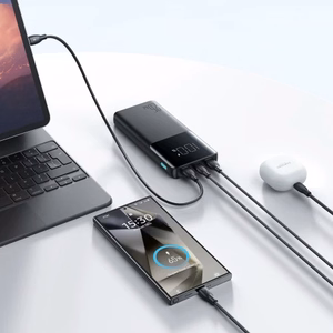 Powerbank 10000mAh Joyroom JR-PBF20 25W + cable 0.25m (black)