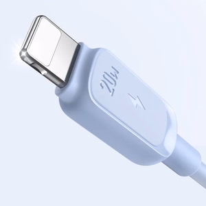 Joyroom Multi-Color Series A14 USB-C / Lightning 20W Kaapeli 1.2m - sininen
