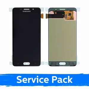 LCD-näyttö yhteensopiva Samsung A510 A5 2016 musta (Service Pack)
