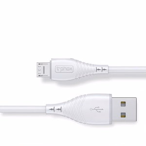 Kaapeli T-PHOX Nature Micro USB, valkoinen, 1.2M 3A