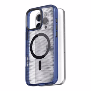 Moshi iGlaze MagSafe suojakuori iPhone 16 Pro Max -laitteelle, Dusk Indigo -värinen