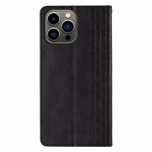 Magnet Strap Case for Samsung Galaxy S23+ Flip Wallet Mini Lanyard Stand Black