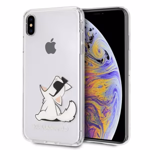 Karl Lagerfeld Choupette Fun iPhone Xs Max Suojakuori - Läpinäkyvä