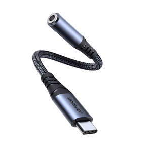 Joyroom SY-C01 USB-C DAC sovitin 3.5 mm mini jack - musta