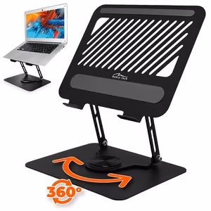 Säädettävä, pyörivä, ergonominen kannettavan tietokoneen teline 10–17″ LAPTOP STAND ROTO MT2662