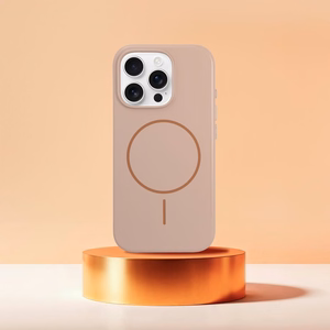 Suojakuori iPhone 17 PRO:lle Glossy Mag Cover yhteensopiva MagSafe:n kanssa desert gold