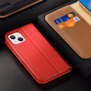 Dux Ducis Hivo Nahka Flip Cover Aitoa nahkaa Lompakko korteille ja asiakirjoille iPhone 14 Plus Musta