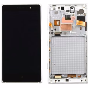 LCD screen Microsoft (Nokia) Lumia 830 with touch screen and frame white original  (used grade B)