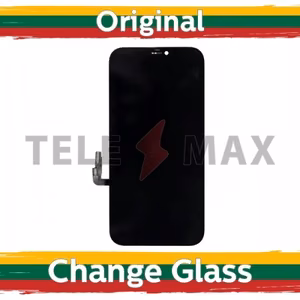 LCD-näyttö yhteensopiva iPhone 12 / 12 Pro musta (uusittu: Telemax)