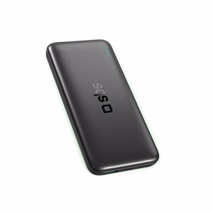 SBS Infinity Power Bank 10000mAh 10W LiFePo₄ USB-A USB-C - musta
