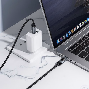 Kaapeli USB-A USB-C Hoco PD 6A 240W 1,2 m U148 digitaalinäytöllä musta
