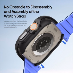 Dux Ducis BAMO suojakuori Apple Watch Ultra / Ultra 2 49 mm keskiyönharmaa