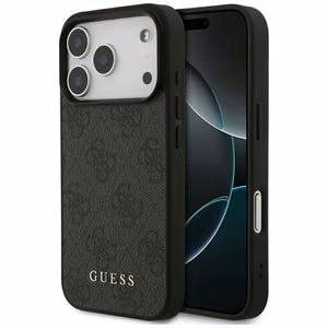 Guess Suojakuori iPhone 17 Pro:lle GUHCP17LG4GFGR (PU 4G Classic) Musta
