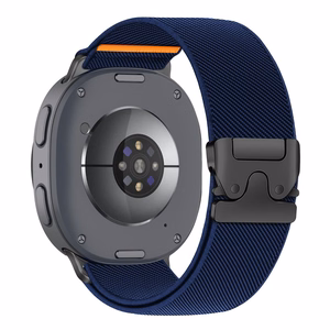 Tech-Protect Nylon Clasp -ranneke mallille Samsung Galaxy Watch 40/44/46 mm – tummansininen