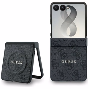 Musta Guess 4G Classic MagSafe -suojakuori Samsung Galaxy Z Flip8 -puhelimelle