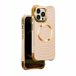 Circle Glam Mag Suojakuori iPhone 16 Plus 6,7:lle vaaleanpunainen
