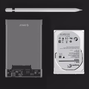 Orico 2139C3 2,5" HDD/SSD USB-C 5Gb/s -levykotelo - läpinäkyvä
