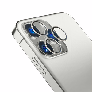 Kameralasi iPhone 13 Pro Max / 13 Pro 9H 3mk objektiivin suojaukseen Pro-sarjan objektiiville - hopea